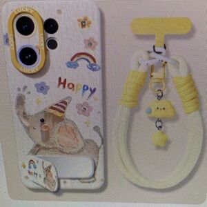 Cute Elephant Phone Case with Holder